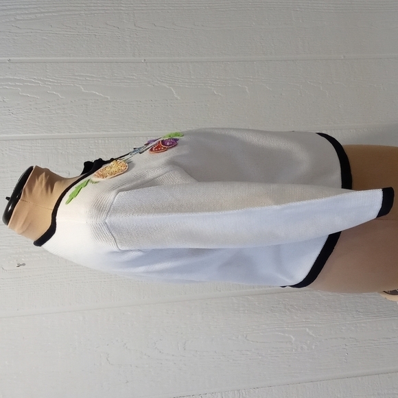 Embroidered jacket medium Christina rotelli. Beautiful ladybugs bees butterflies - Picture 9 of 14